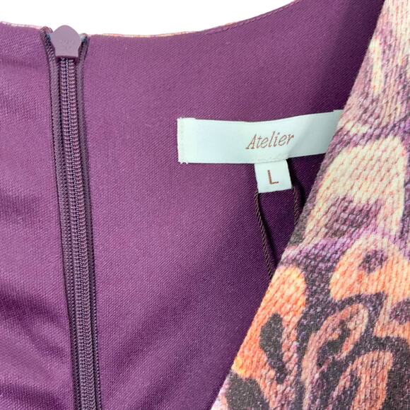 Atelier Multicolor Knit Sheath Dress - Picture 4 of 10